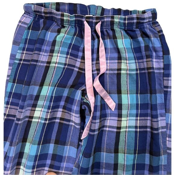 Victoria's Secret Plaid Flannel Pajama Pants – Blue/Purple – Size S/P (Short) - Picture 4 of 8